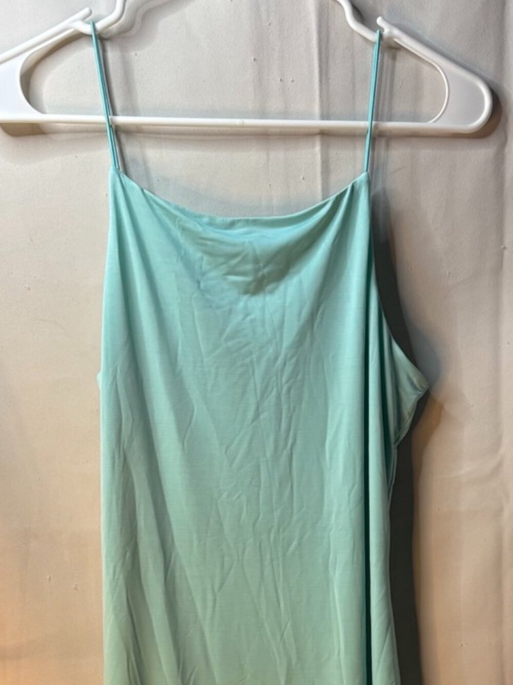 NWT Women's Revamped Size M - Green Thin Sleeveless Long Dress w/ Lining